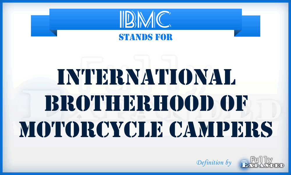 IBMC - International Brotherhood of Motorcycle Campers