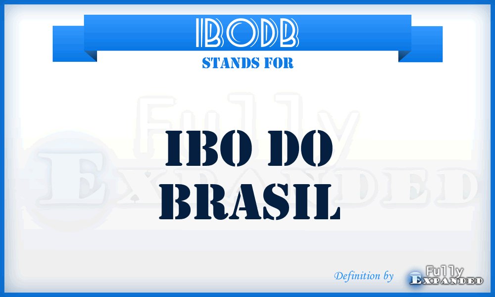 IBODB - IBO Do Brasil