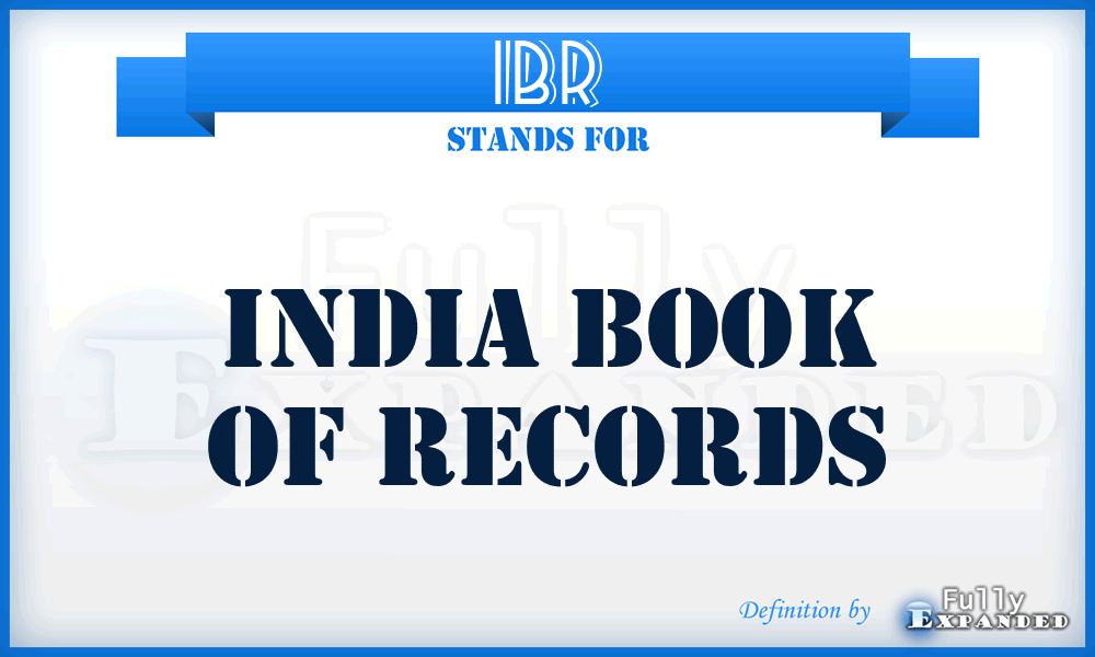 IBR - India Book of Records