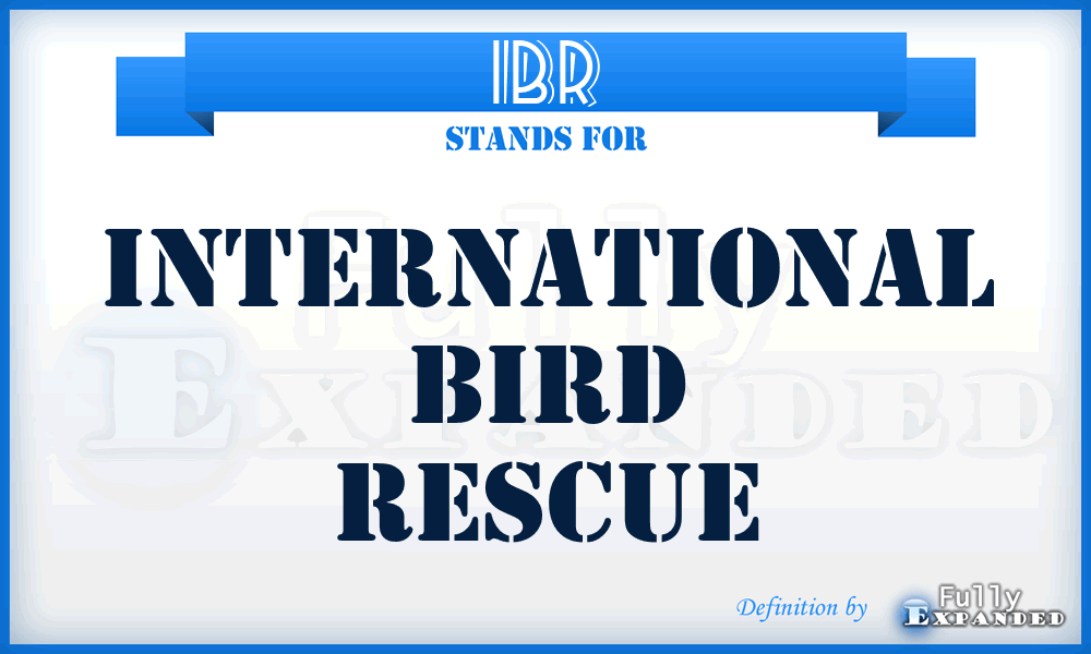 IBR - International Bird Rescue