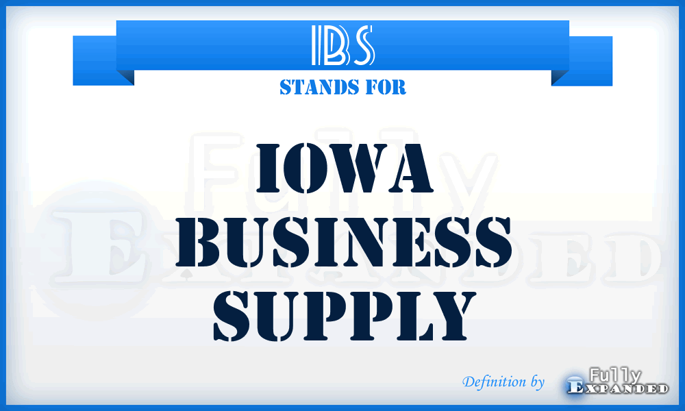 IBS - Iowa Business Supply