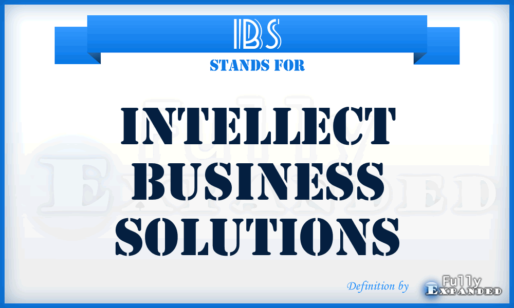 IBS - Intellect Business Solutions