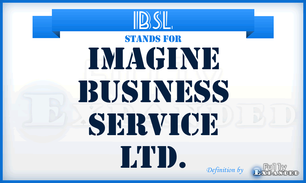 IBSL - Imagine Business Service Ltd.