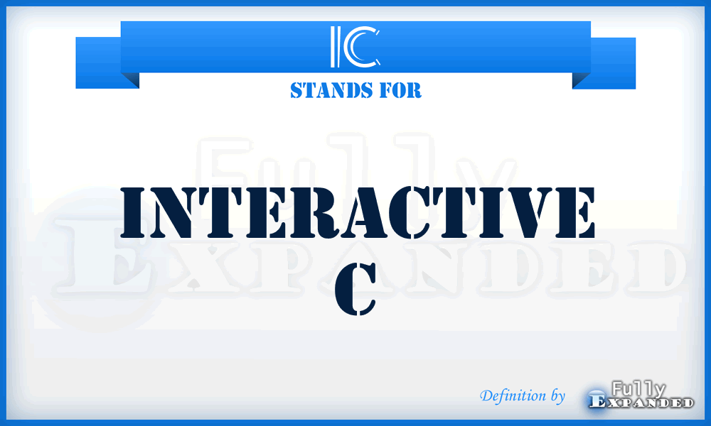 IC - Interactive C