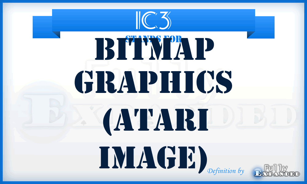 IC3 - Bitmap graphics (Atari Image)