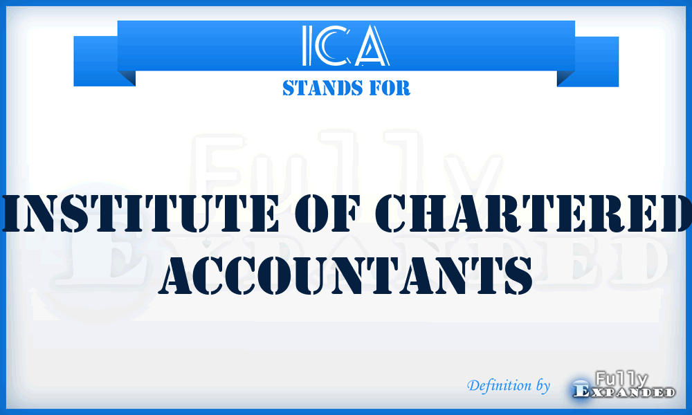 ICA - Institute of Chartered Accountants