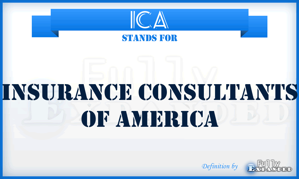 ICA - Insurance Consultants of America