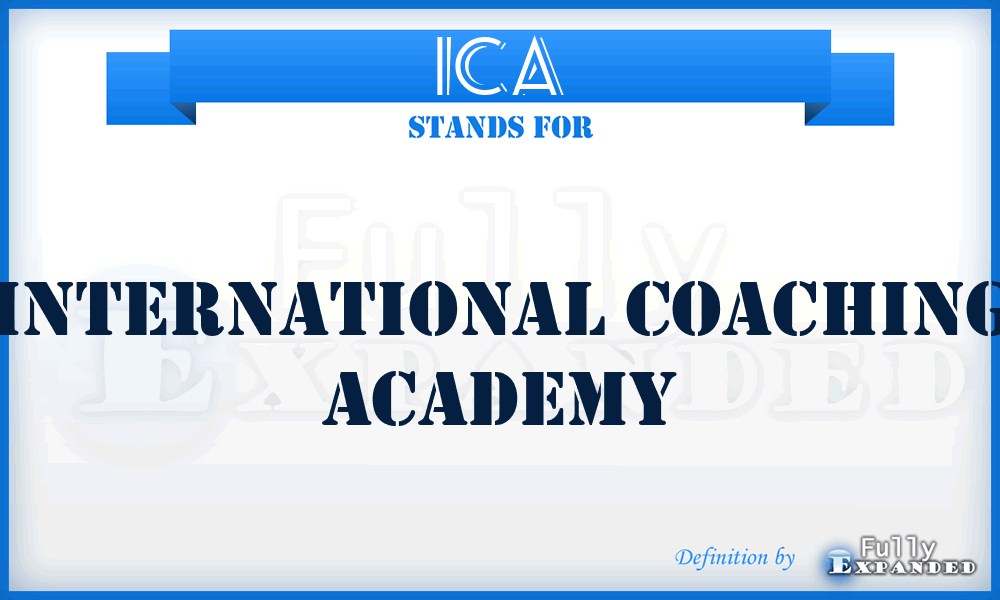 ICA - International Coaching Academy
