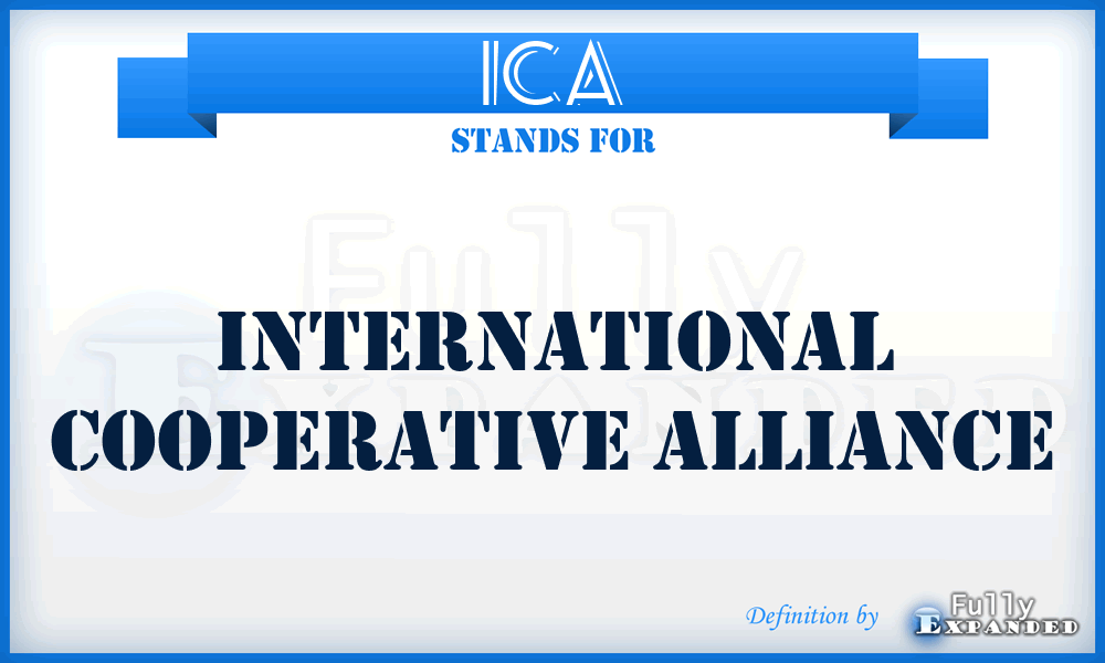 ICA - International Cooperative Alliance