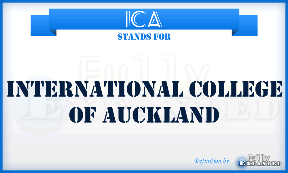ICA - International College of Auckland