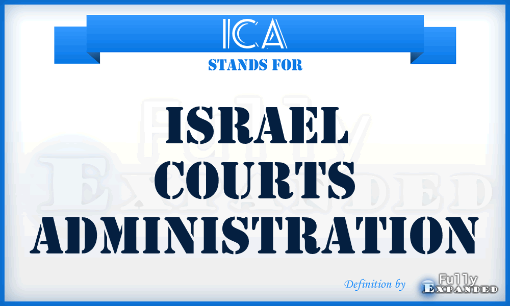 ICA - Israel Courts Administration
