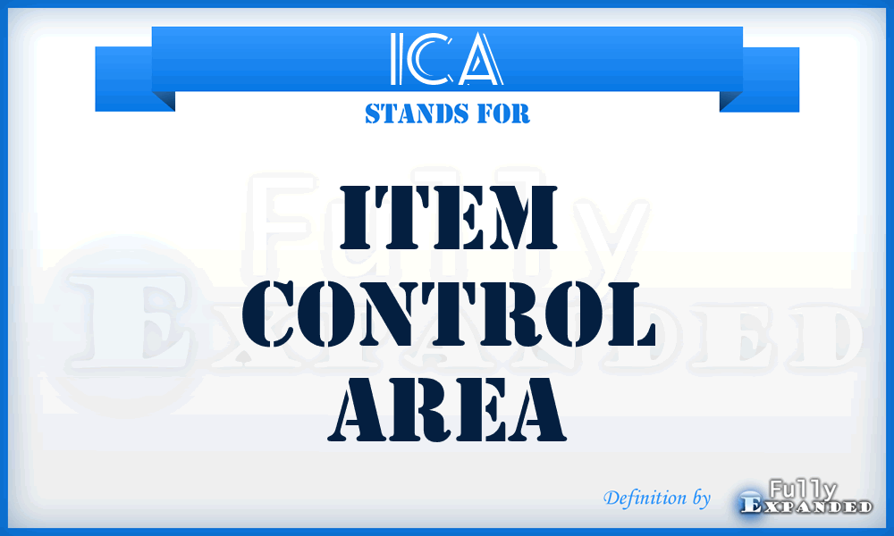 ICA - item control area