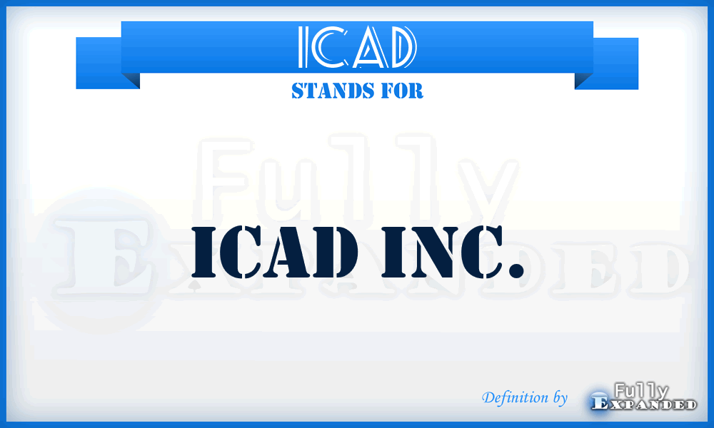 ICAD - icad inc.