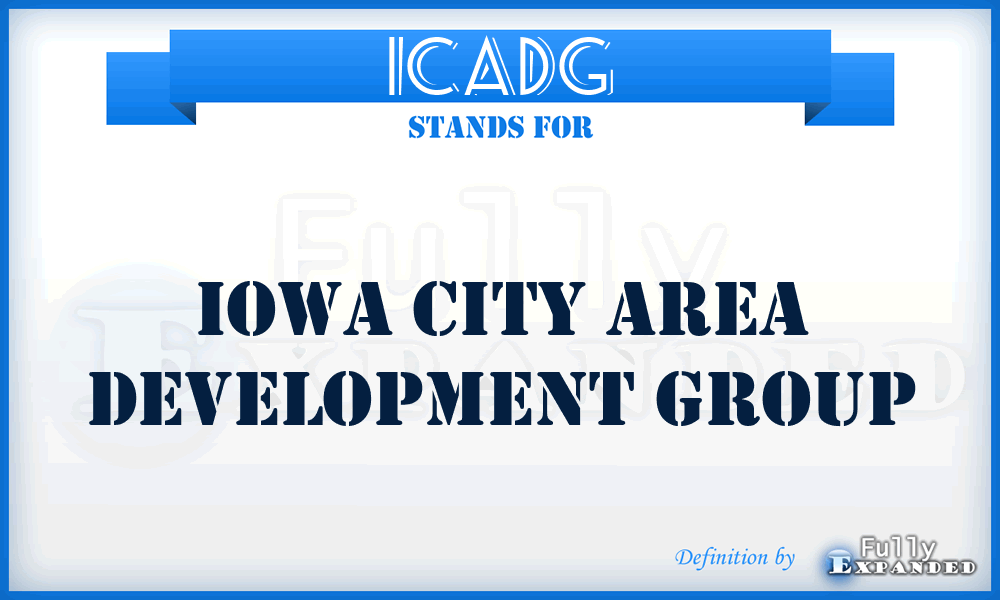 ICADG - Iowa City Area Development Group