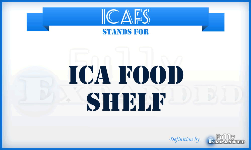 ICAFS - ICA Food Shelf