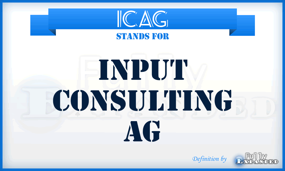 ICAG - Input Consulting AG