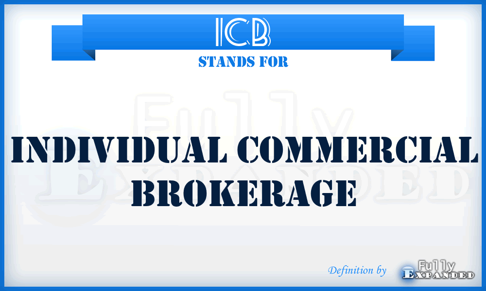 ICB - Individual Commercial Brokerage