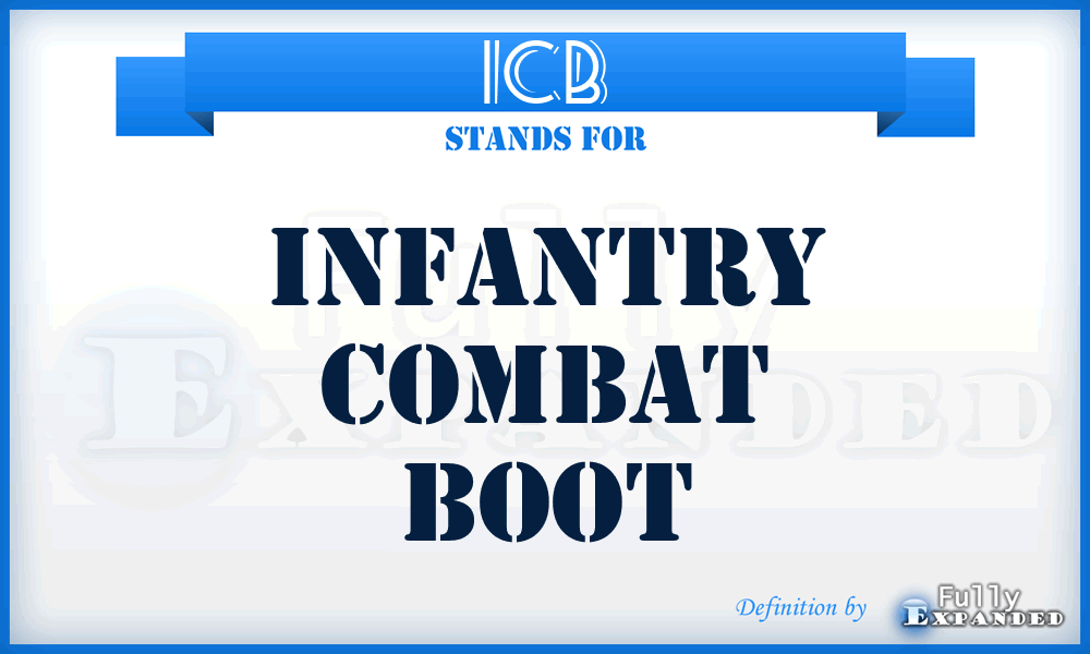 ICB - Infantry Combat Boot
