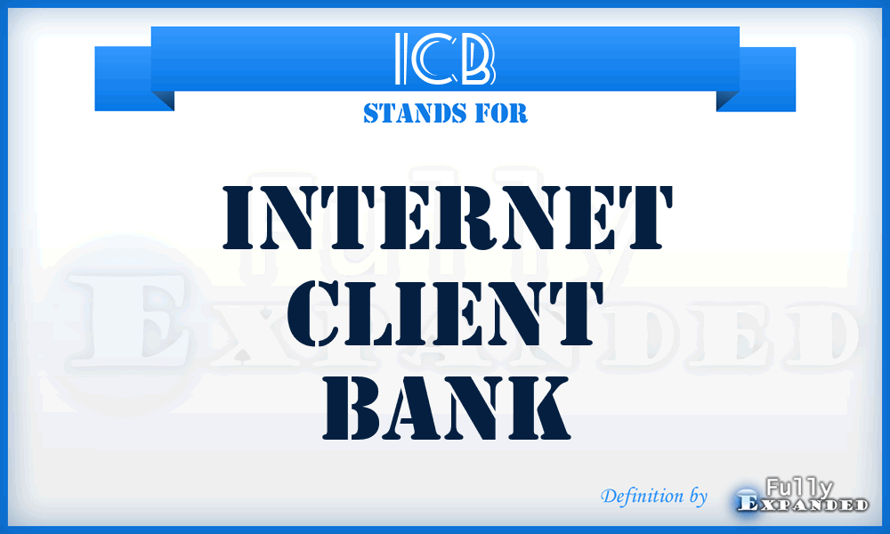 ICB - Internet Client Bank