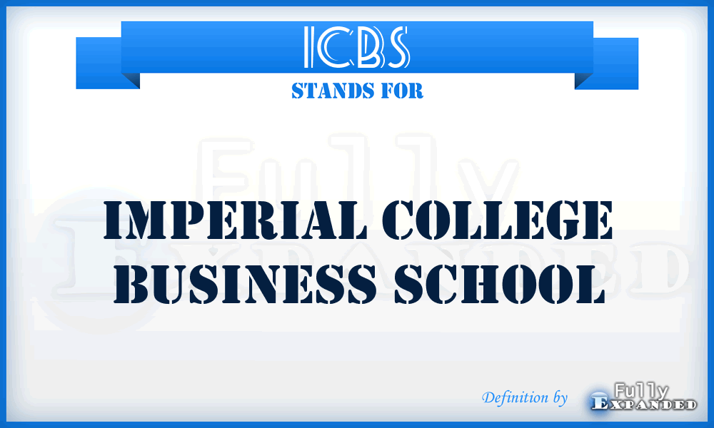 ICBS - Imperial College Business School