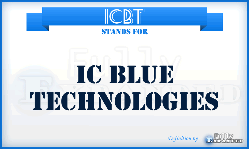 ICBT - IC Blue Technologies