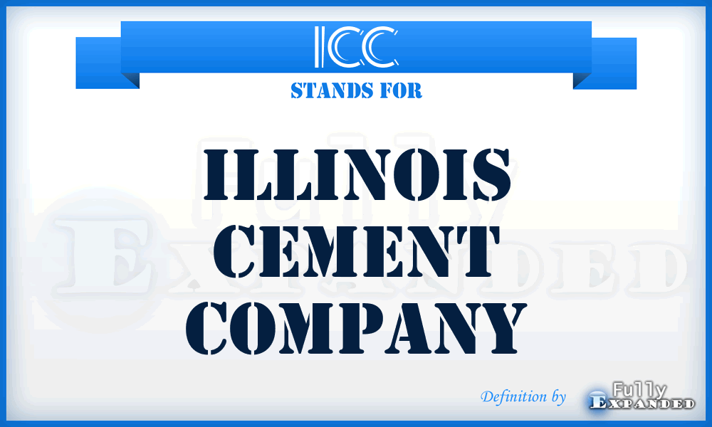 ICC - Illinois Cement Company