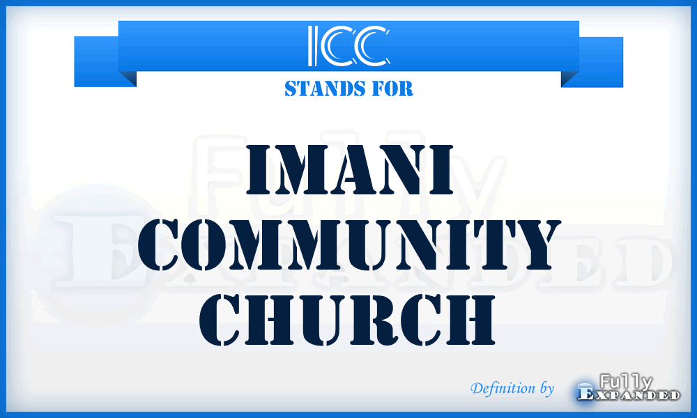 ICC - Imani Community Church