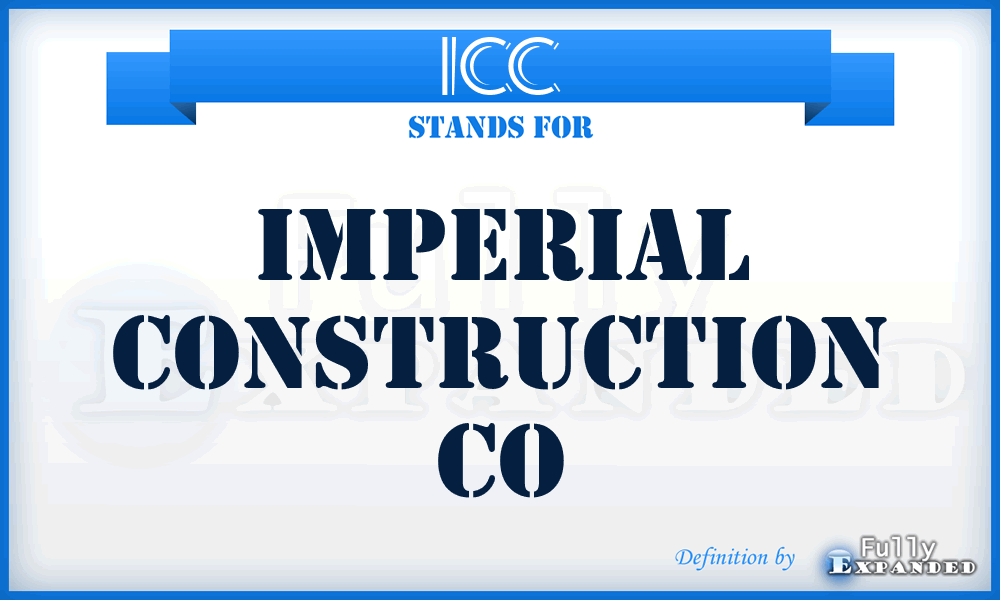 ICC - Imperial Construction Co