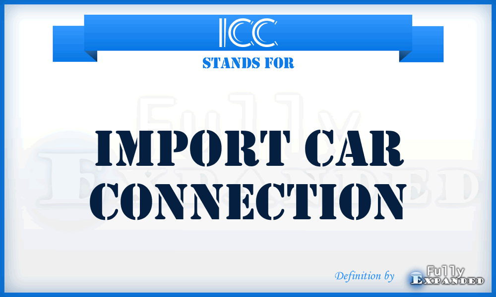 ICC - Import Car Connection