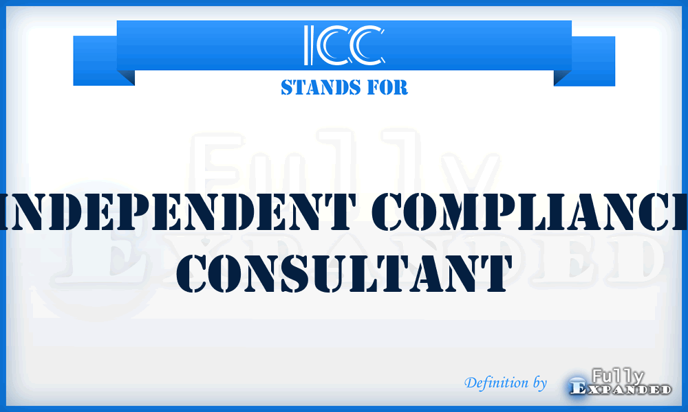 ICC - Independent Compliance Consultant