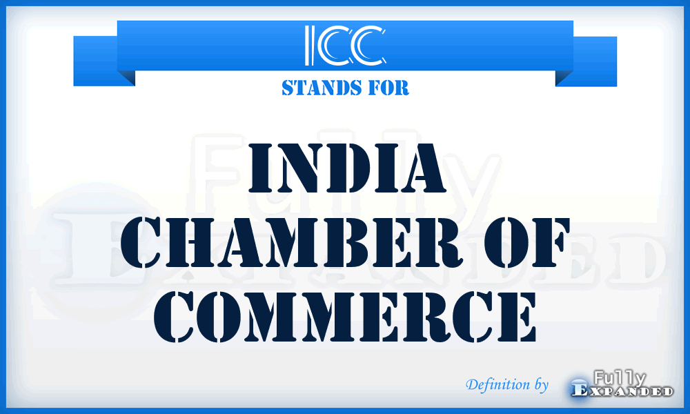 ICC - India Chamber of Commerce