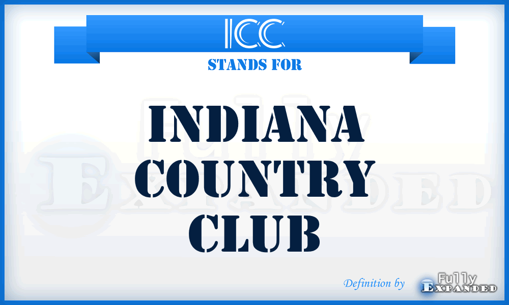 ICC - Indiana Country Club
