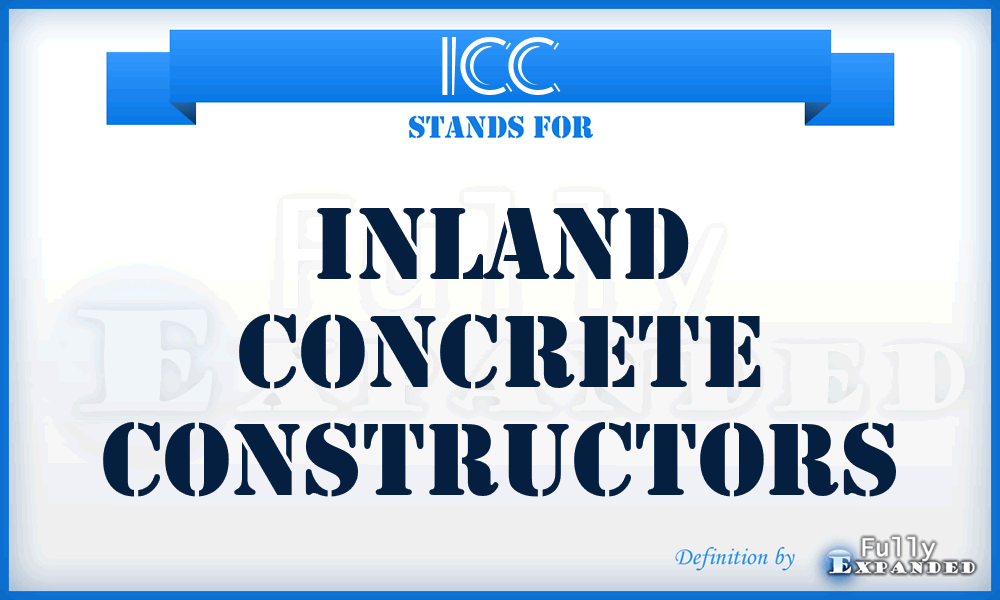 ICC - Inland Concrete Constructors