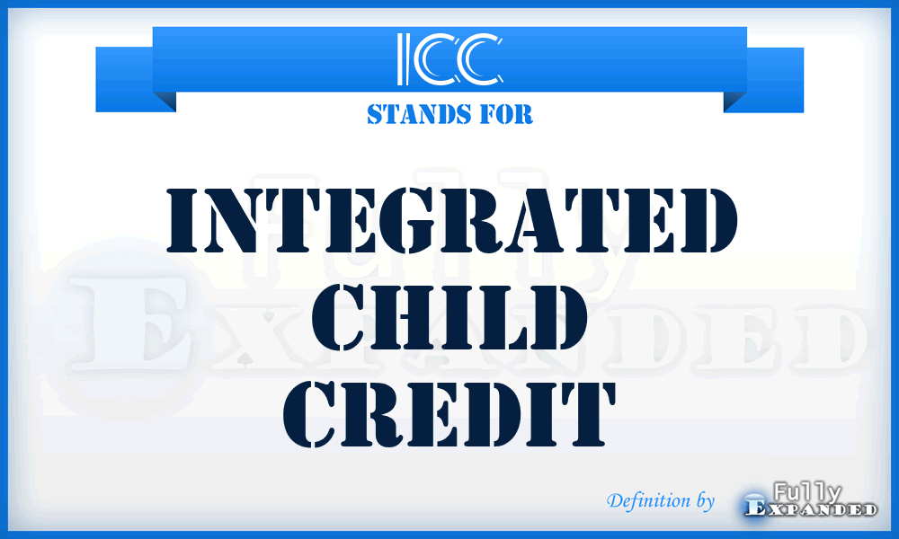 ICC - Integrated Child Credit