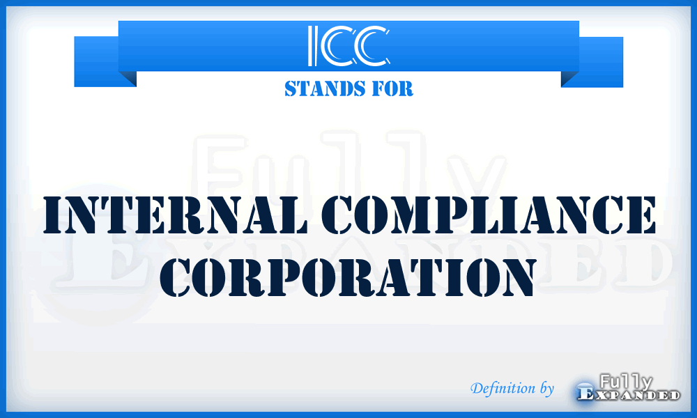 ICC - Internal Compliance Corporation