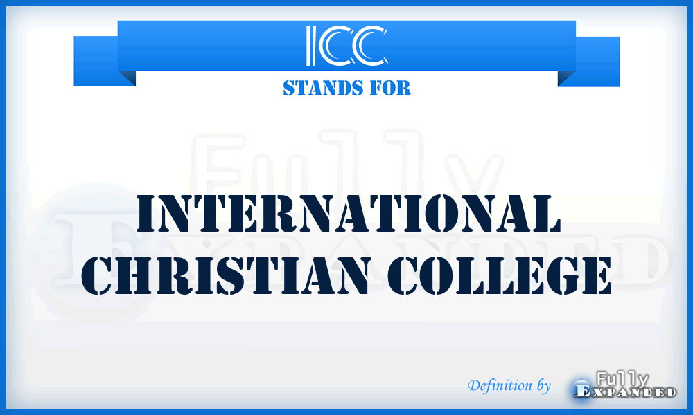 ICC - International Christian College