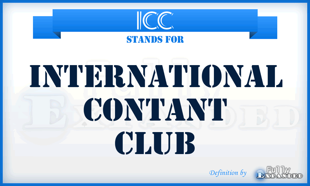 ICC - International Contant Club