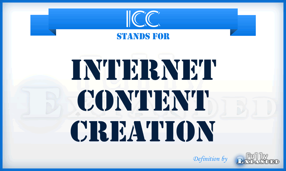 ICC - Internet Content Creation