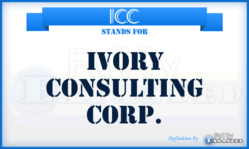 ICC - Ivory Consulting Corp.