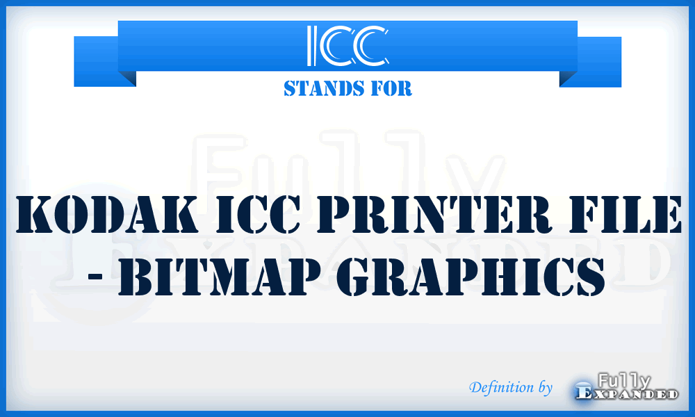 ICC - Kodak ICC printer file - Bitmap graphics