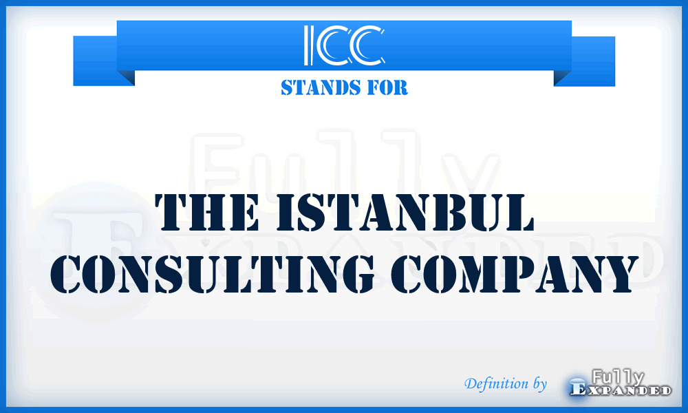 ICC - The Istanbul Consulting Company