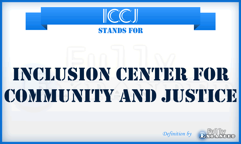 ICCJ - Inclusion Center for Community and Justice