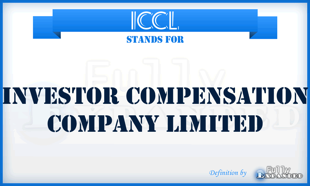 ICCL - Investor Compensation Company Limited