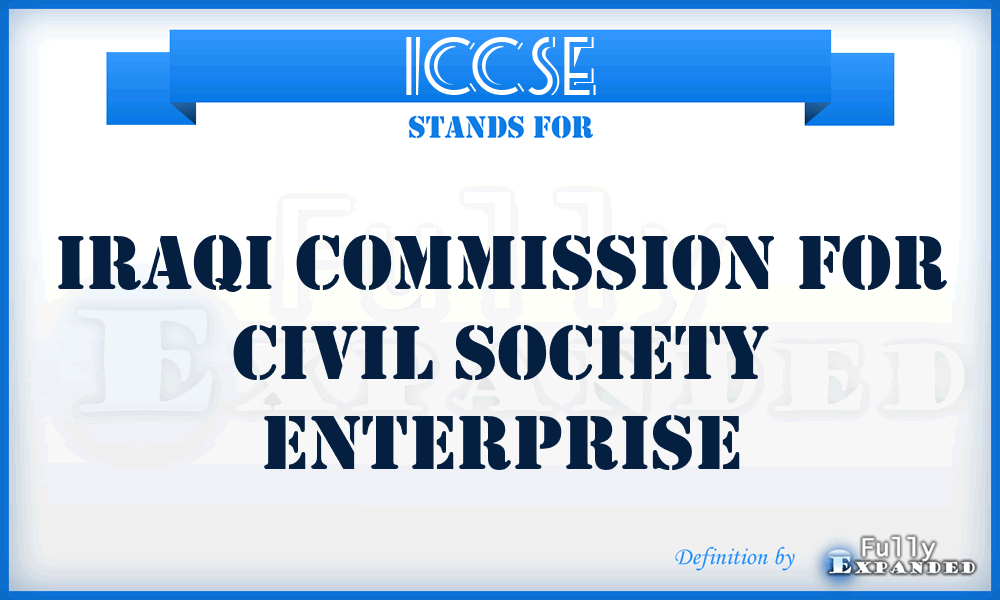 ICCSE - Iraqi Commission for Civil Society Enterprise