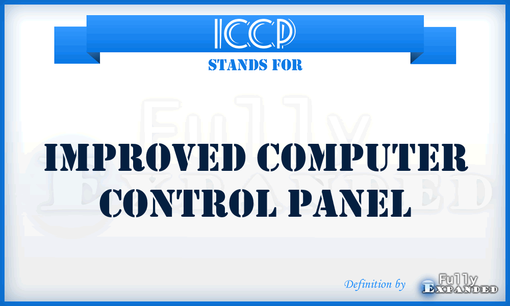 ICCP - Improved Computer Control Panel