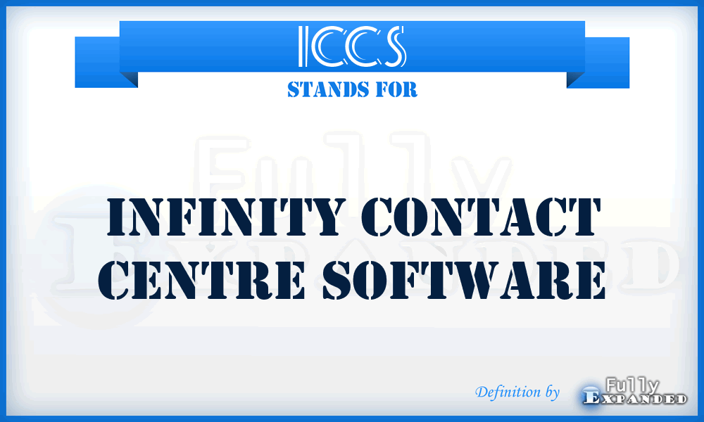 ICCS - Infinity Contact Centre Software