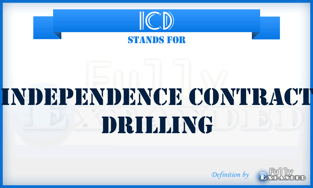 ICD - Independence Contract Drilling