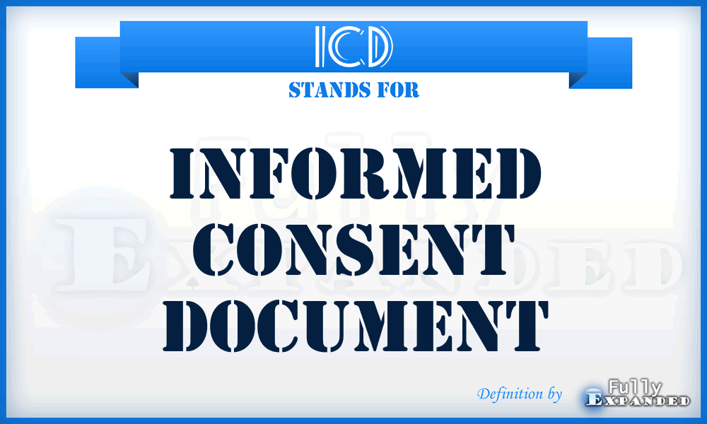ICD - Informed Consent Document