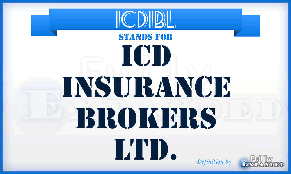 ICDIBL - ICD Insurance Brokers Ltd.