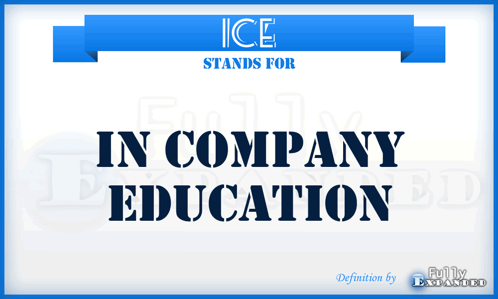 ICE - In Company Education